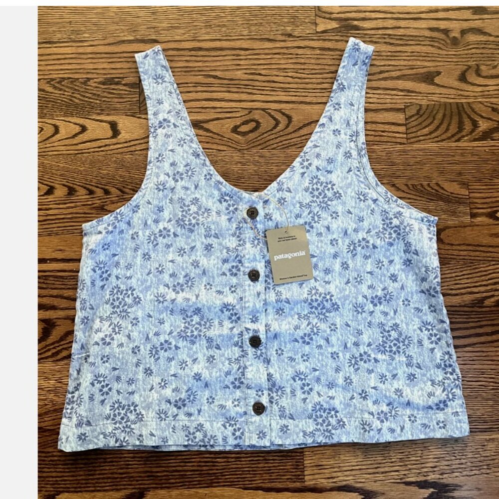 Medium-Patagonia Women's Garden Island Reversible Top Shirt Tank42345 NWT Purple